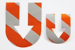 Super Reflective orange dream rounded hexagonal barricade U Stickers (Hand Cut)