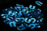 DIAMOND Reflective blue U Stickers (machine cut)