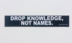 Drop knowledge bumper