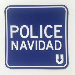 Police Navidad magnet