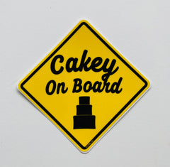 Cakey on board printed Sticker