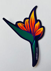 Flip the bird of paradise Sticker