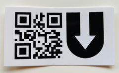 QR U sticker