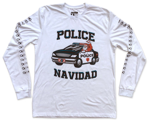 Police Navidad Shaka Santa shirt