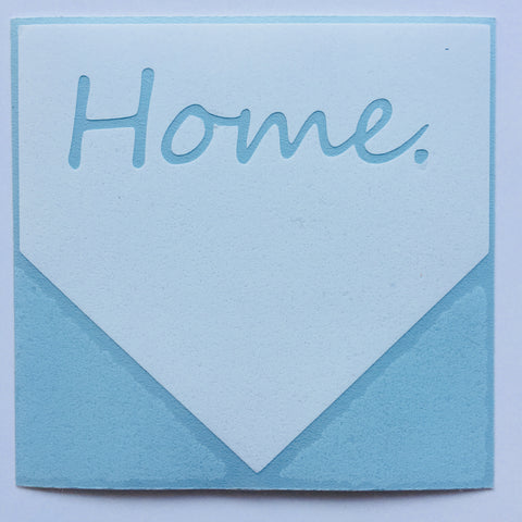 Home home plate sticker