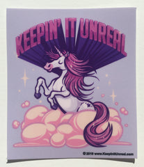 Keepin’ It Unreal sticker