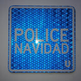 Super Reflective Police Navidad Sticker