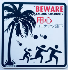 Actual "Falling Coconuts" sign (1 footer)
