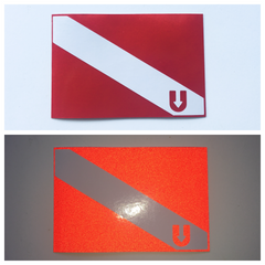 UDiver Down Reflective Sticker