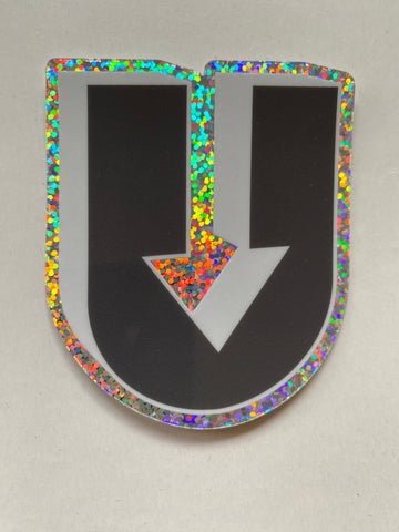 3DU Holographic Glitter sticker