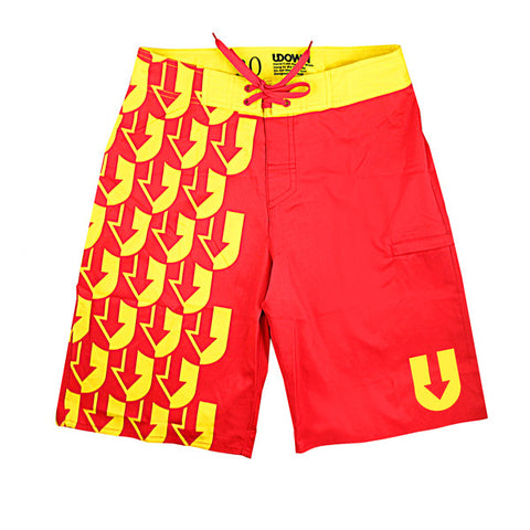 Red/Yellow UPattern Shorts