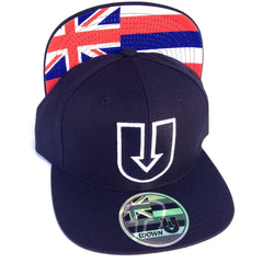UDown Raised Embroidery Black SnapBack Hat
