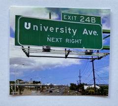 UDowniversity Google Street View cutout sticker
