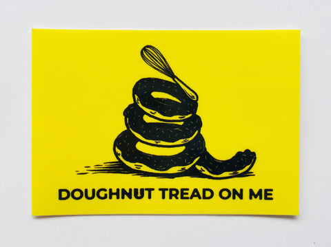 Doughnut Tread On Me Sticker