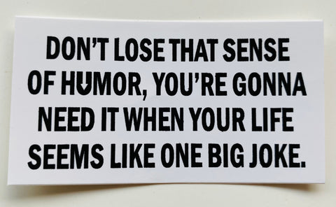 Sense of humor sticker