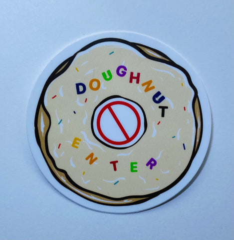Doughnut Enter sticker