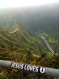 Jesus Loves U Bumper Sticker