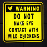 Actual "chickens" sign