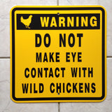 Actual "chickens" sign